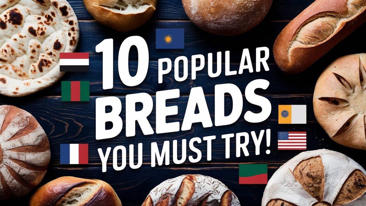 10 Popular Breads from Around the World You Must Try!#top10 #GlobalCuisine#BreadLovers #BreadCulture