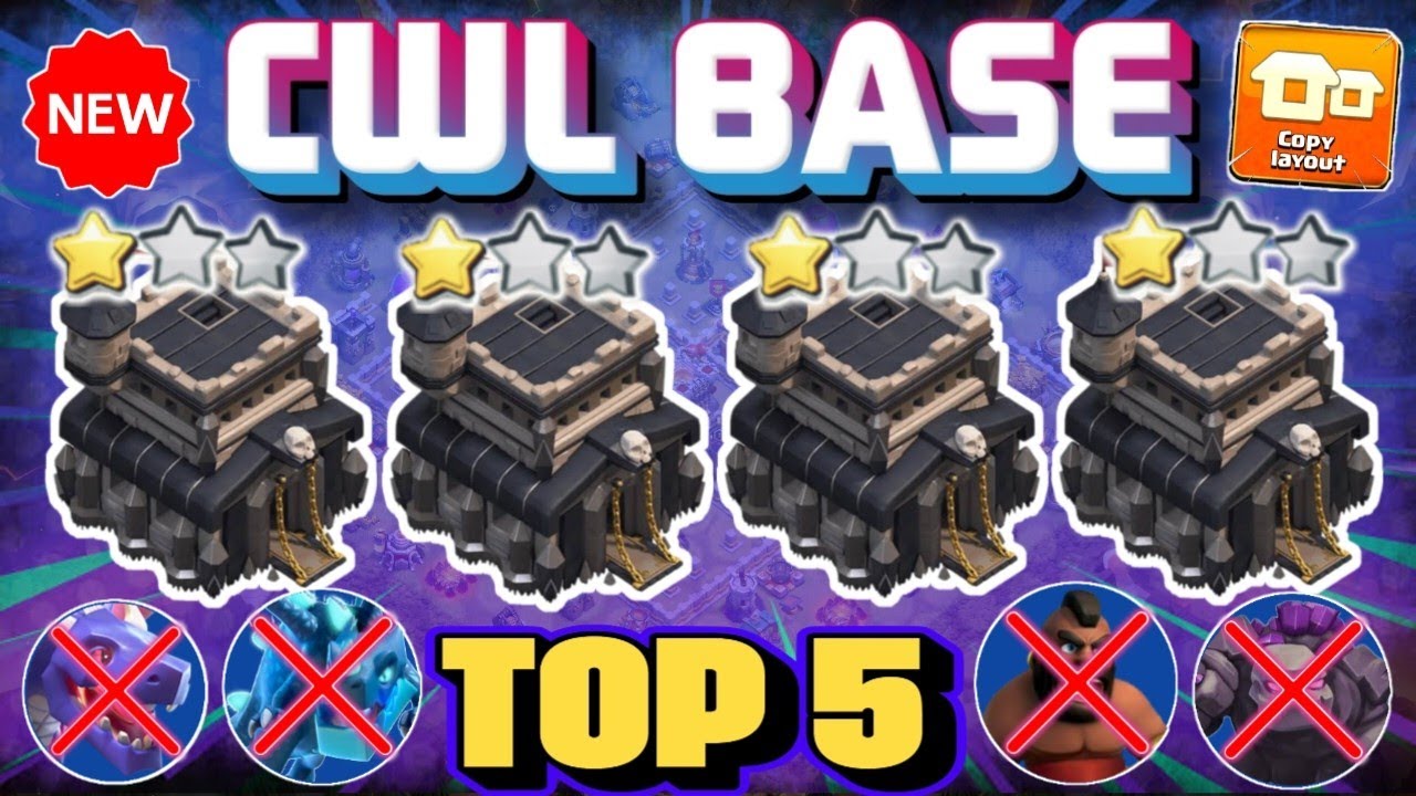 BEST-05 STRONG TH9 CWL BASE WITH LINKS || TH9 ANTI AIR ATTACK || TH9 ANTI 3 STAR || CLASH OF CLANS