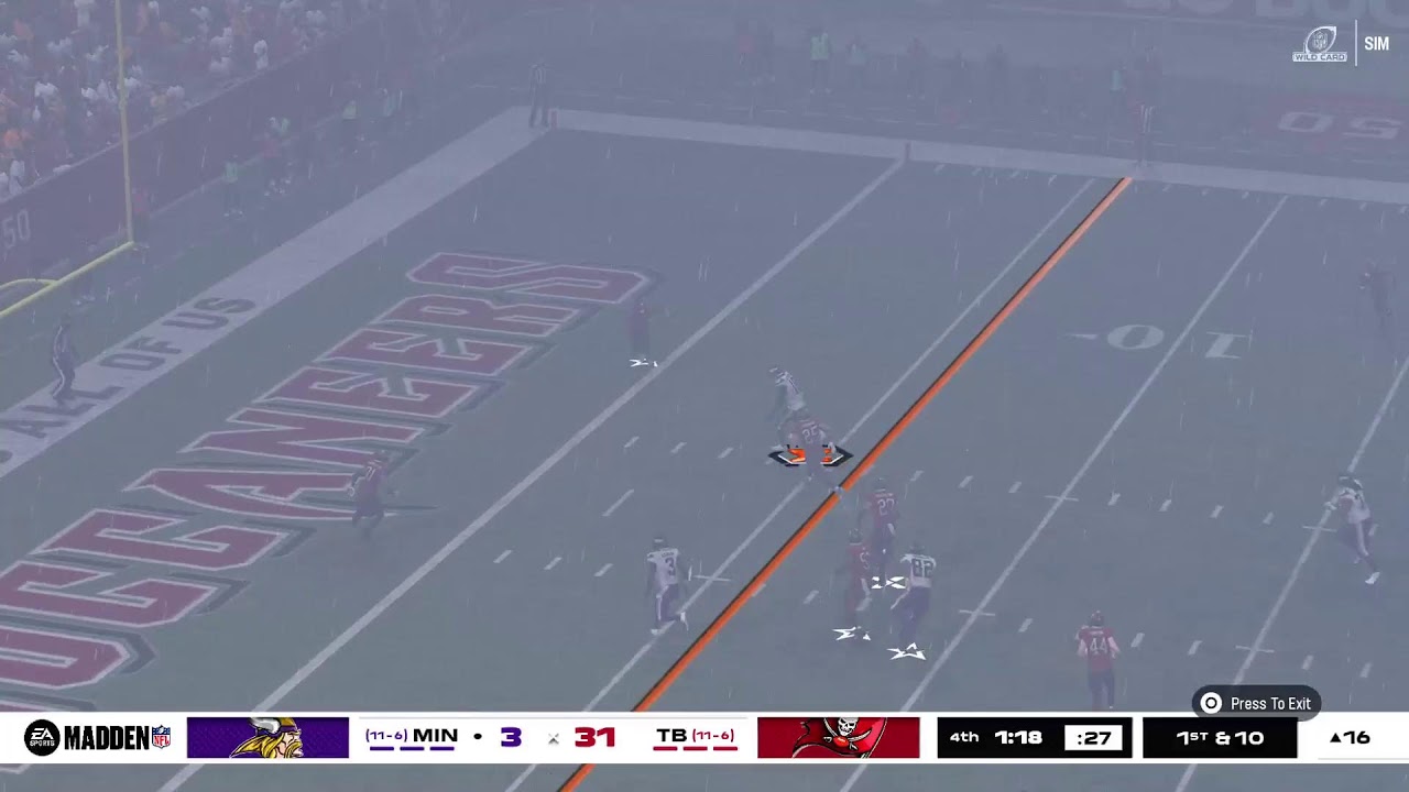 2030 Wildcard round #6 Minnesota Vikings vs #3 Tampa Bay Buccaneers
