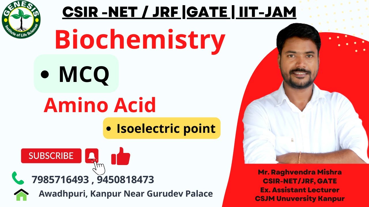 MCQ | Isoelectric Point | Amino Acid | Lecture -2 | Protein | #genesis_institute