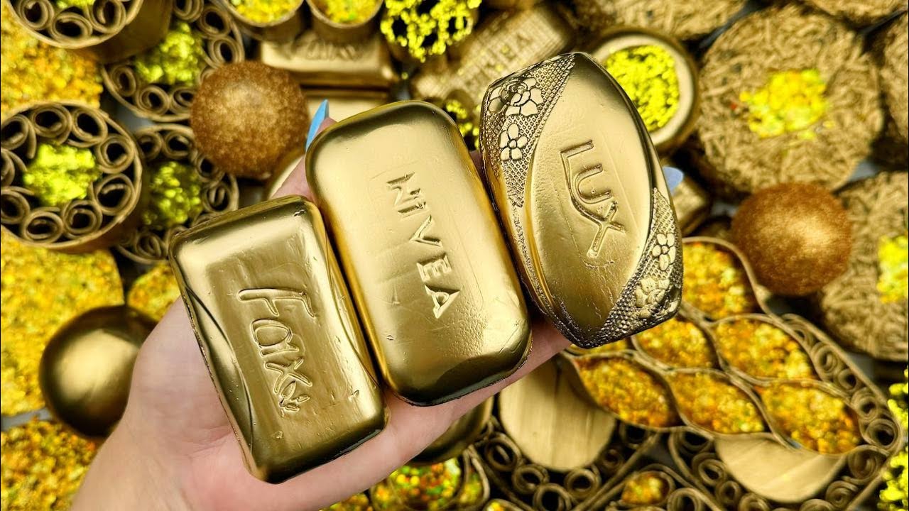 @AllaAsmr (Specific Soap Type) ASMR: Crushing Soap Glitter&Foam&Starch