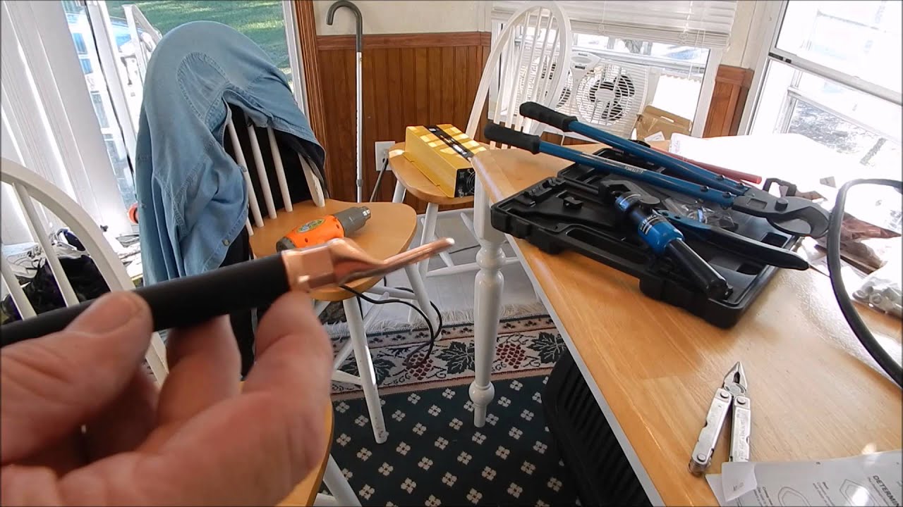 TEMCO HYDRAULIC Crimping Tool   Batery Cables Made Easy!