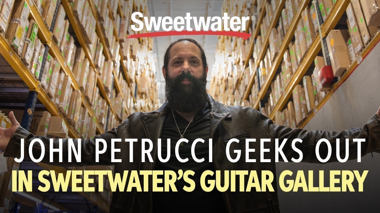 John Petrucci Geeks Out In Sweetwater's Guitar Gallery 🎸