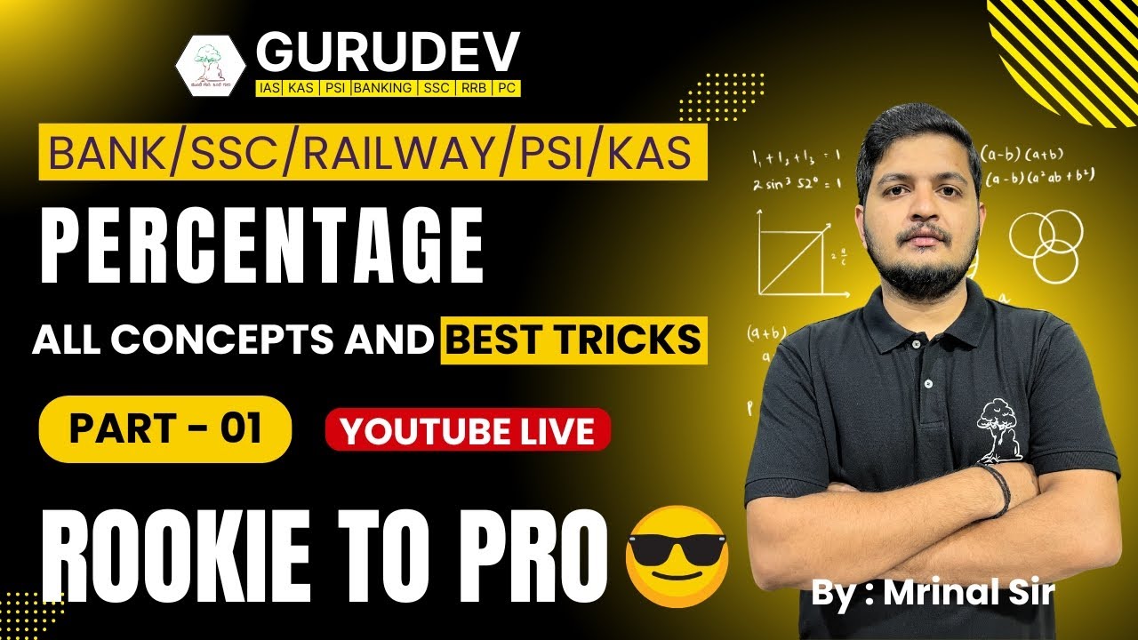 Percentage Basic to Advance for Any Competitive Exams in Kannada part 01