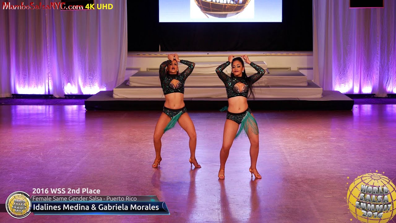 WSS16 - Professional Female Same Gender Salsa 2nd Place Idalines Medina & Gabriela Morales
