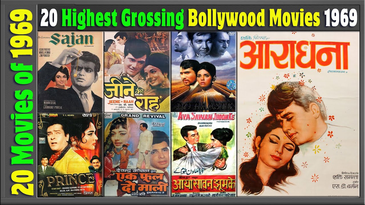 Top 20 Bollywood Movies of 1969 | Hit or Flop | Box Office Collection | Top Indian films | 1960-1970