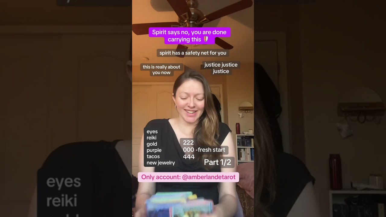 Spirit says no you are done carrying this - Amber Lande Tarot
