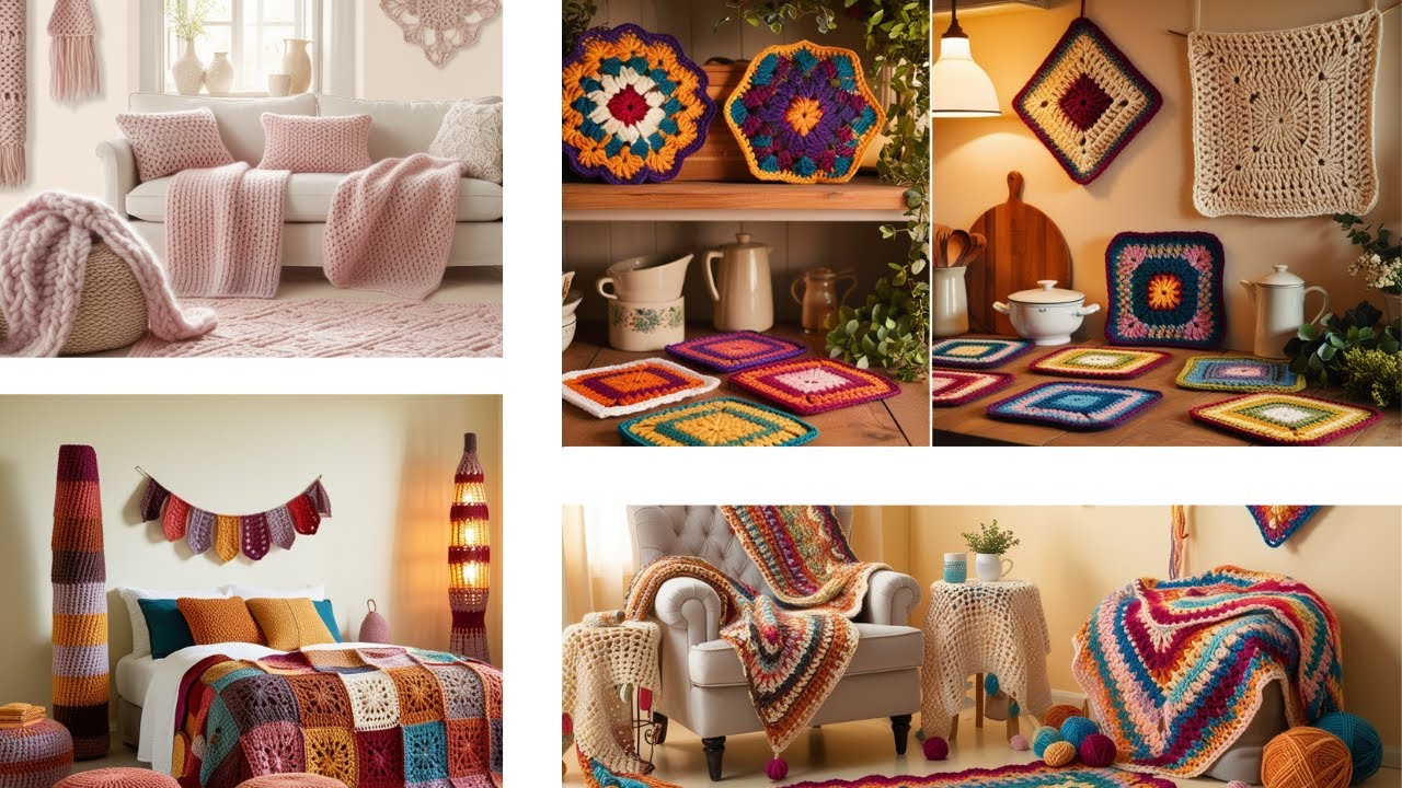 Best Bedroom Model Knitted With Wool #crochetfashionideas #creativecrochet