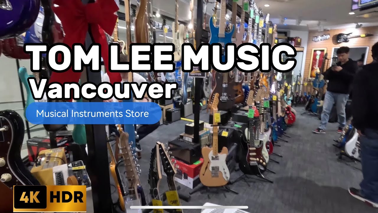 🇨🇦Shop Tour at TOM LEE MUSIC Musical Instruments Store in Downtown Vancouver,CANADA