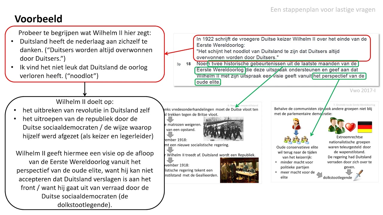 Vwo geschiedenis: Een stappenplan voor lastige vragen - een moeilijke opgave uitgelegd