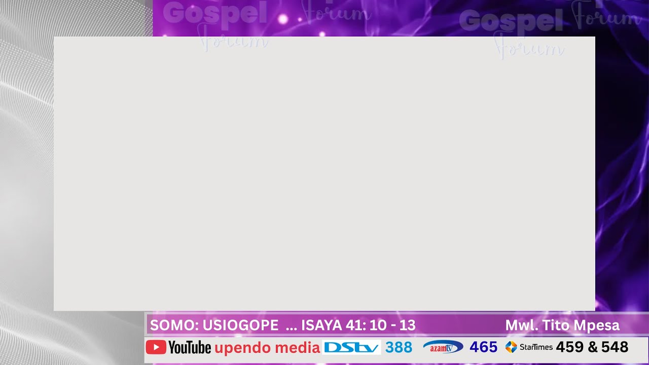 LIVE : GOSPEL FORUM 01 DEC 2025