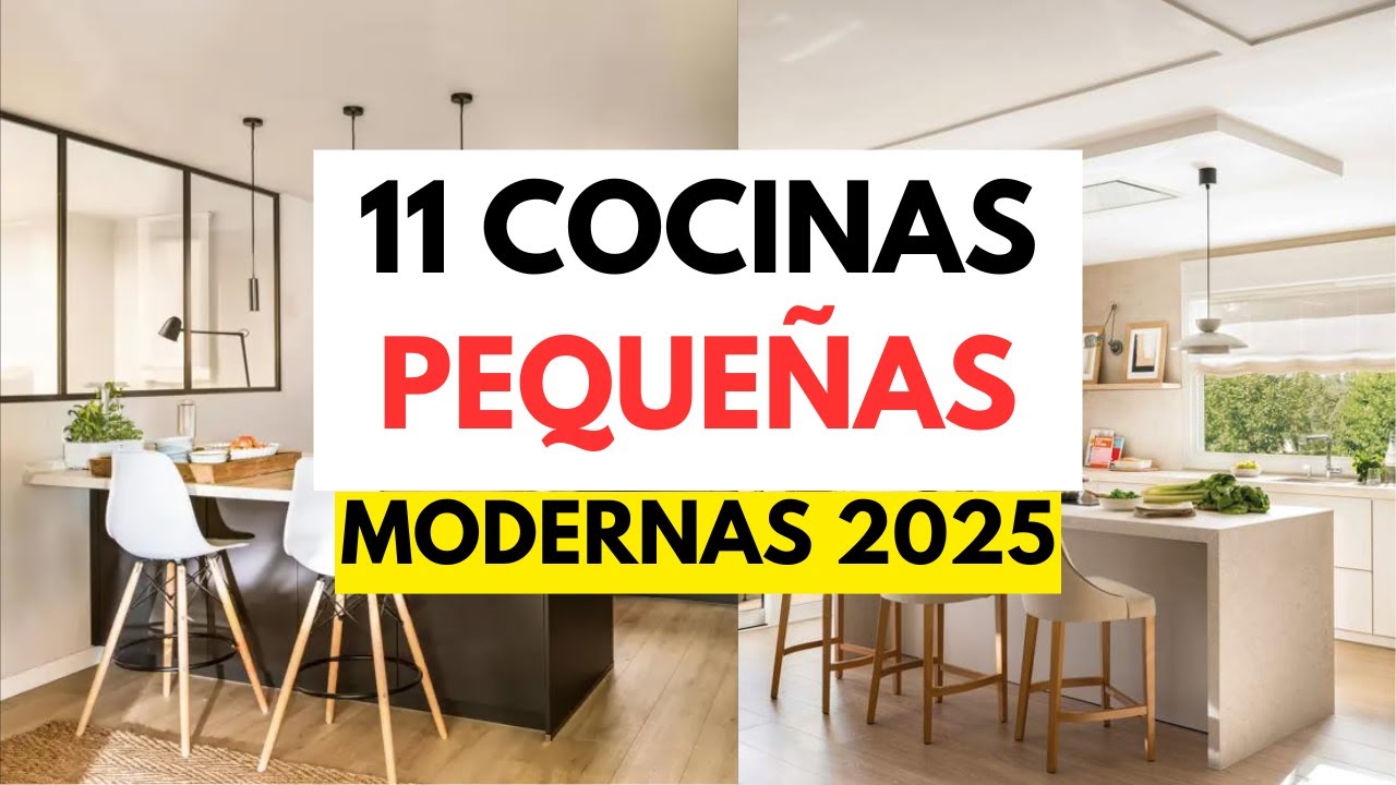 👉11 IDEAS DE COCINAS PEQUEÑAS Y MODERNAS// 2025 (CONSEJOS)✅