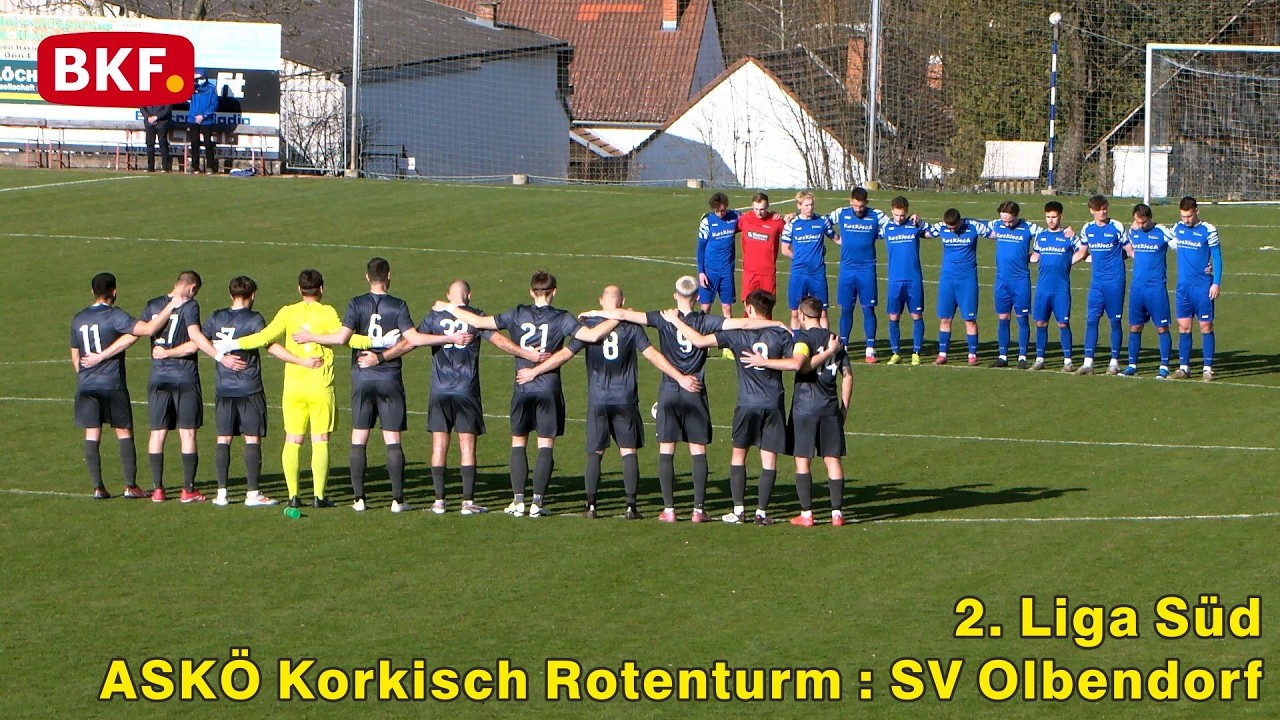16. 3. 2026 - Fußball 2. Liga Süd - ASKÖ Korkisch Rotenturm : SV Olbendorf - BKF TV