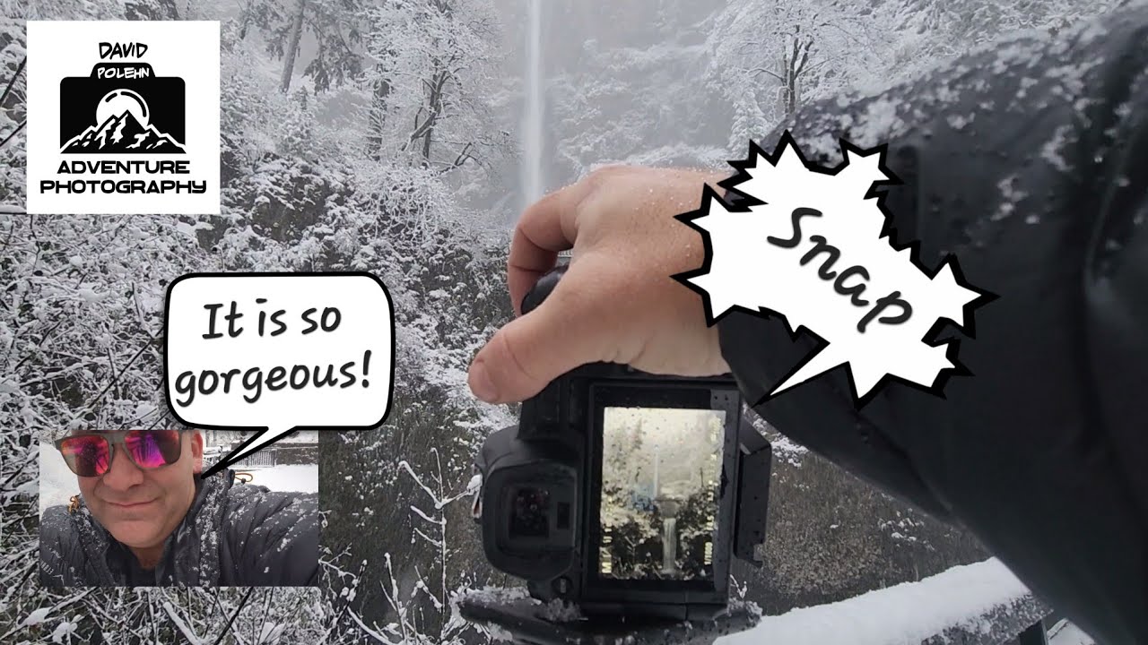 Seattle, Capital Hill, Multnomah Falls in winter a big surprise| David Polehn Adventure Photography