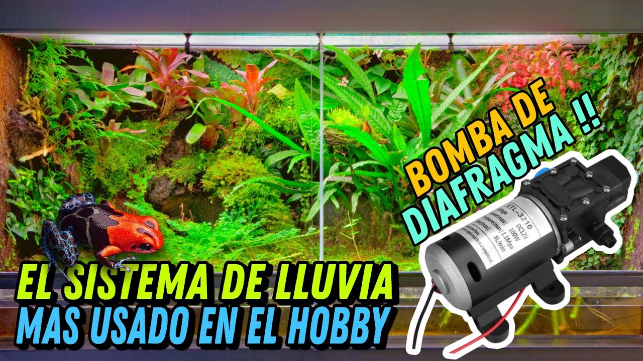 BOMBA de DIAFRAGMA para TERRARIO/PALUDARIO/VIVARIO , el mejor Sistema de Aspersión!!! AQUA RC