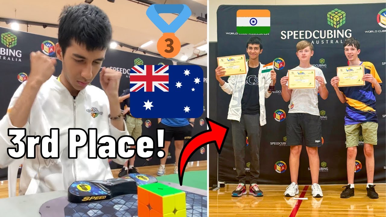 2x2 RUBIK’S CUBE PODIUM AT AUSTRALIA’S BIGGEST COMPETITION! | 1.73 Seconds! 🇦🇺🇮🇳