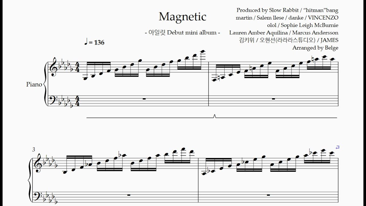 아일릿(ILLIT) Magnetic Piano cover