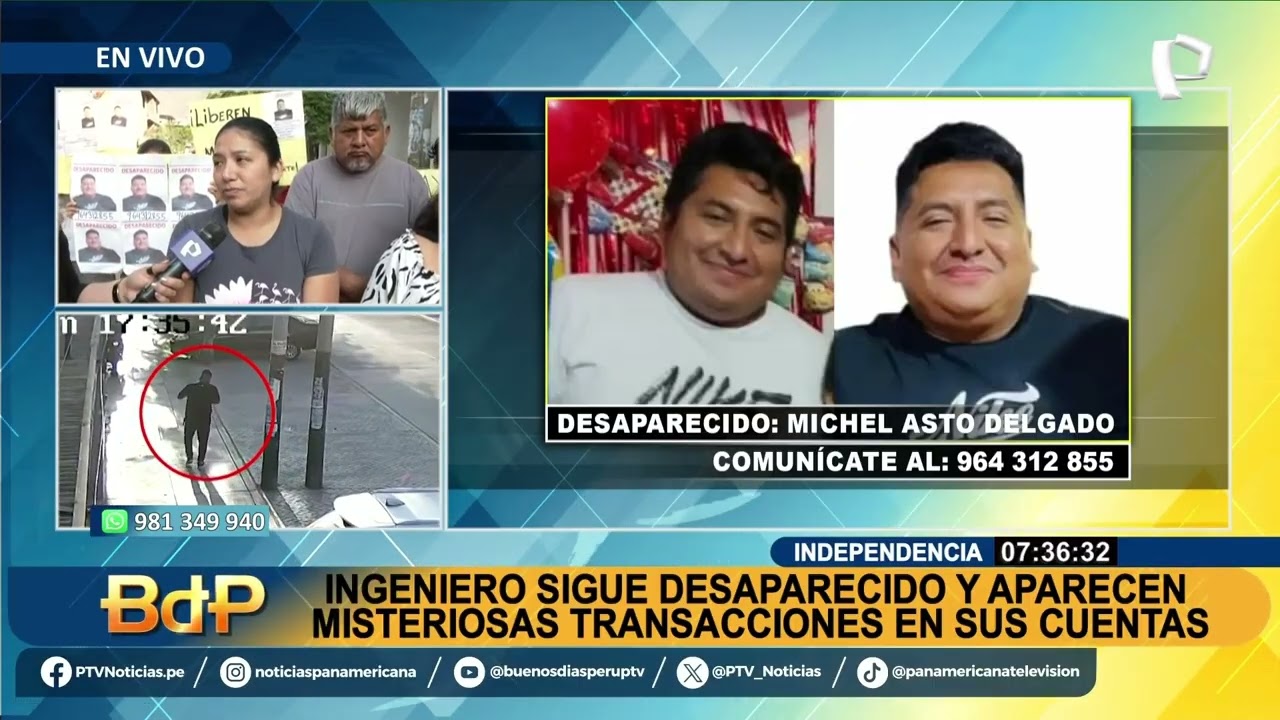 Ingeniero sigue desaparecido desde hace 9 días y aparecen misteriosas transacciones en sus cuentas