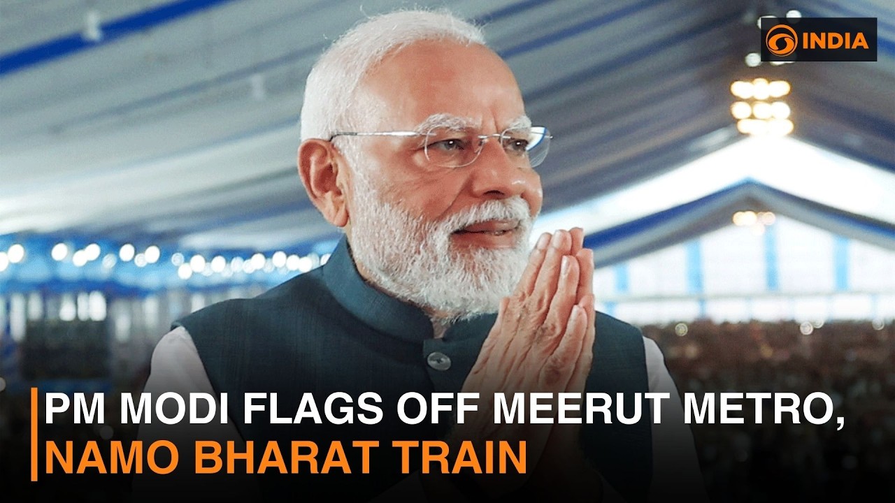 PM Modi flags off Meerut Metro, Namo Bharat Train