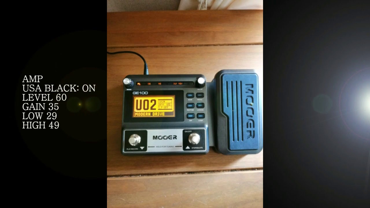 MOOER GE100 Sound lead hay