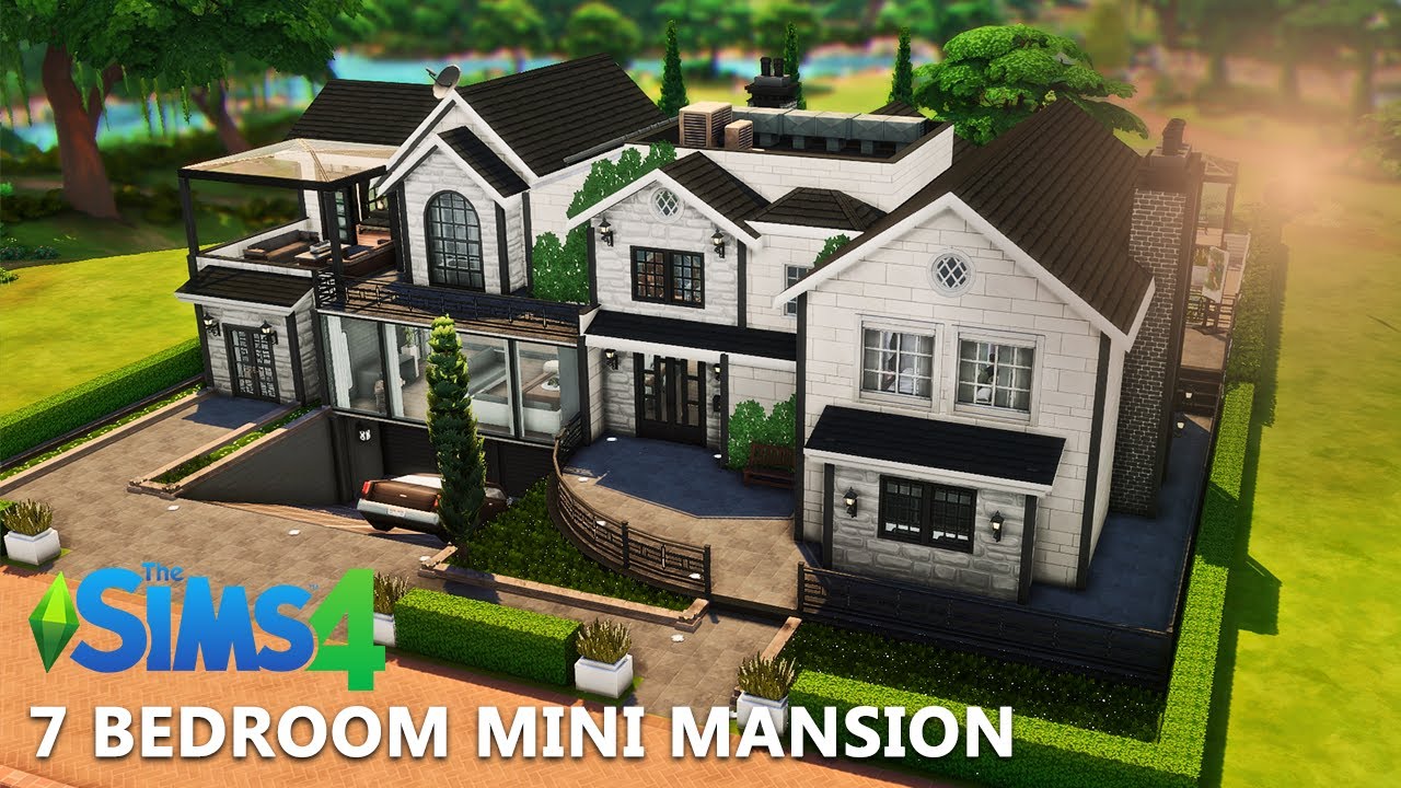 7 Bedroom Contemporary Mini Mansion w/ Basement Garage | No CC | Sims4 | Stop Motion | ThePixelSpace