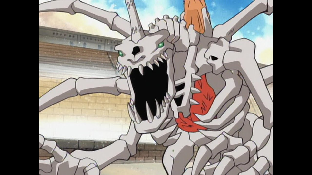 Greymon Dark Digivolves to SkullGreymon - Digimon Adventure [1999]