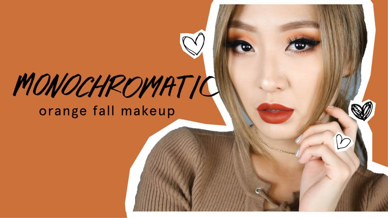 Monochromatic Orange Fall Makeup