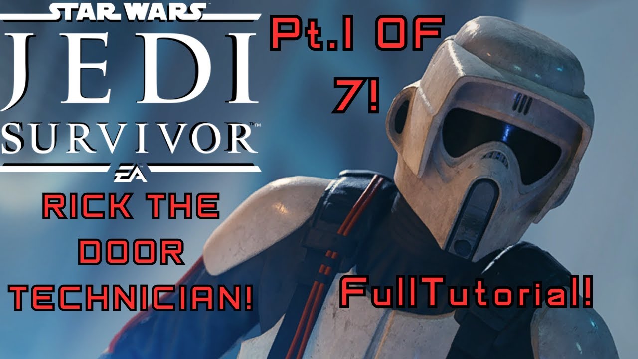 Star Wars Jedi Survivor - Boss Fight Tutorial - Rick the Door Technician!  No-Hit Win!