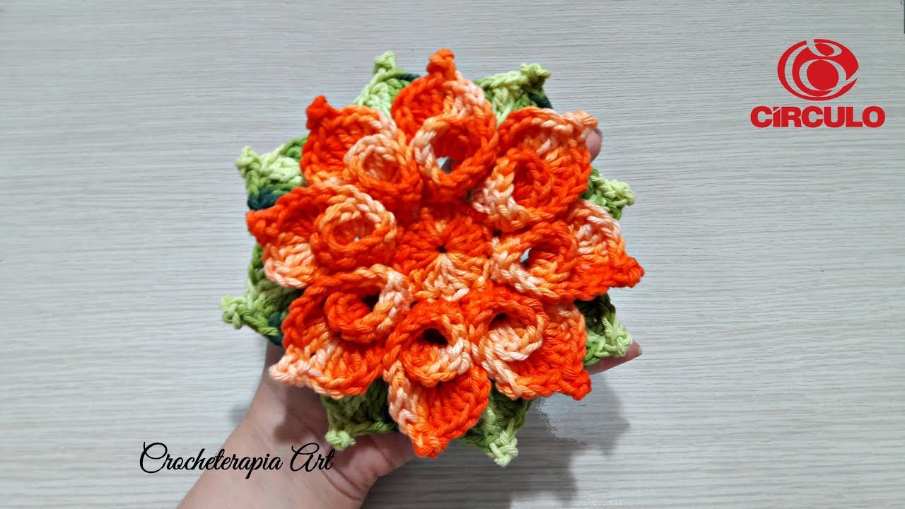Flor Laranja Barroco Premium