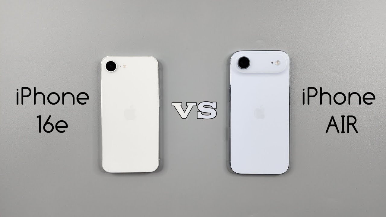 iPhone AIR vs iPhone 16e Speed Test & Camera Comparison 