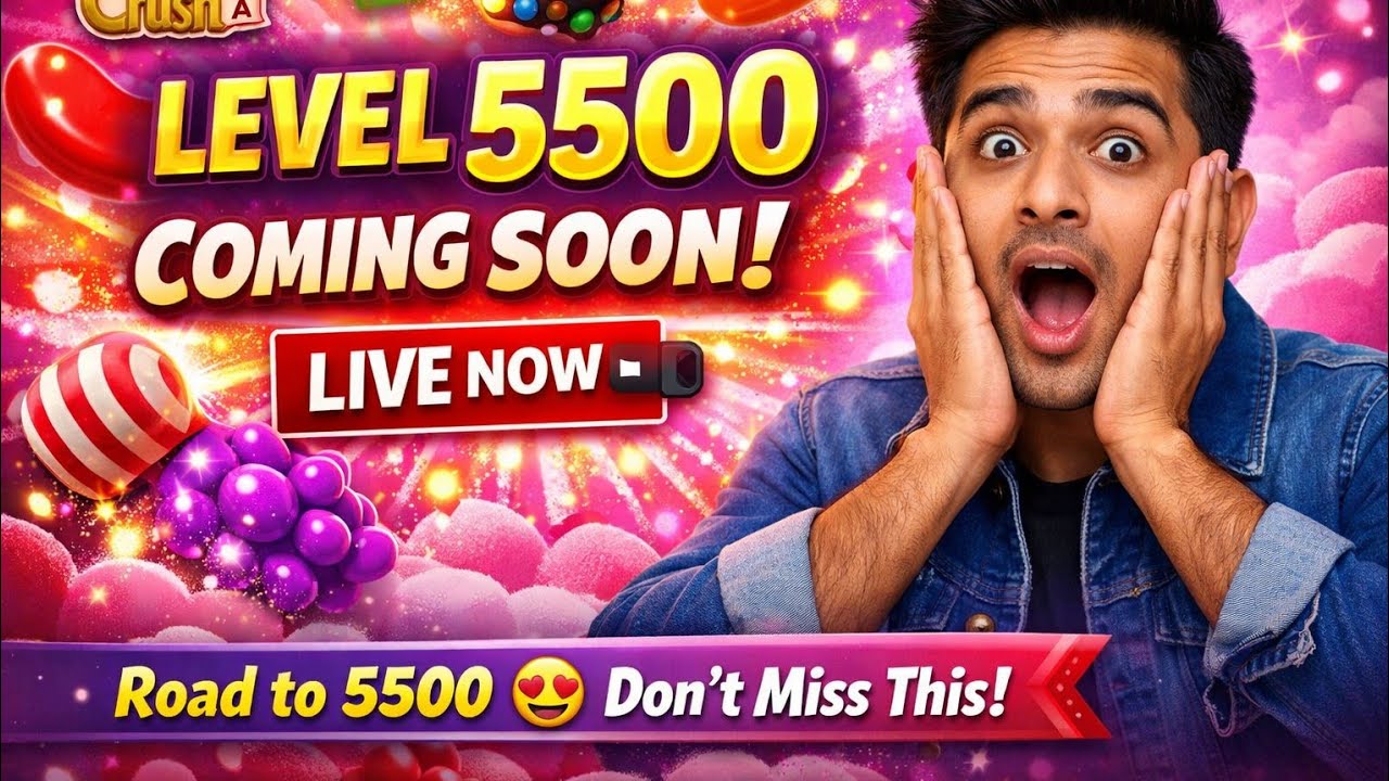 Candy Crush Saga Live Stream 😻😀 #live #stream #5500