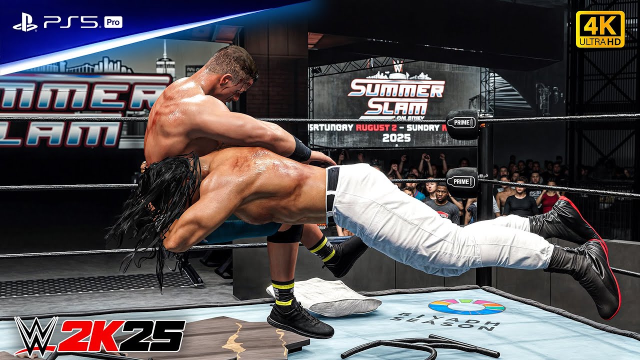 WWE 2K25 - Roman Reigns vs. John Cena - Full Match at SummerSlam | PS5 Pro [4K60]