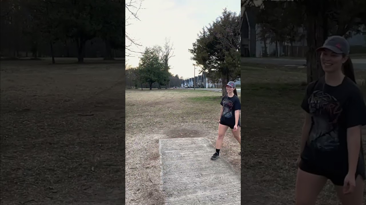 Hole 10 at Sugaw Creek Disc Golf course in Charlotte, Nc