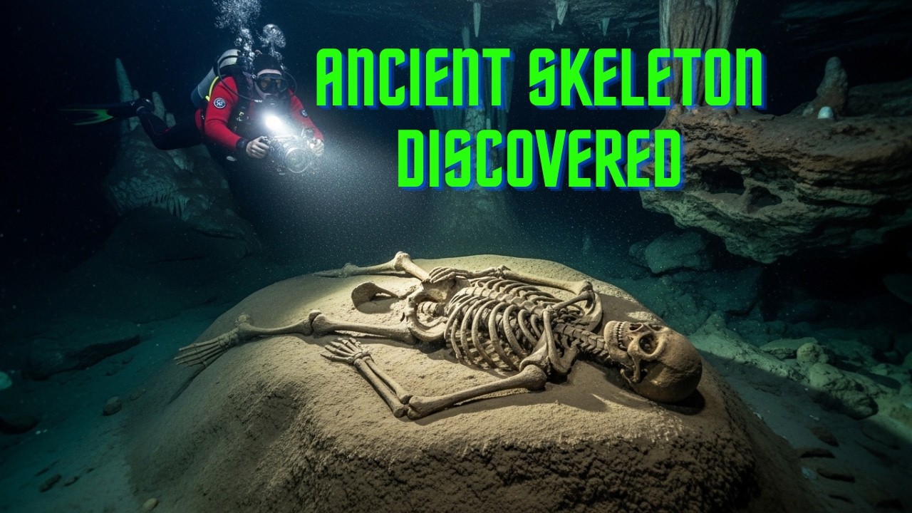 Ancient Skeleton Discovered in Mexico’s Underwater Cave Could Rewrite Human History 🌊💀