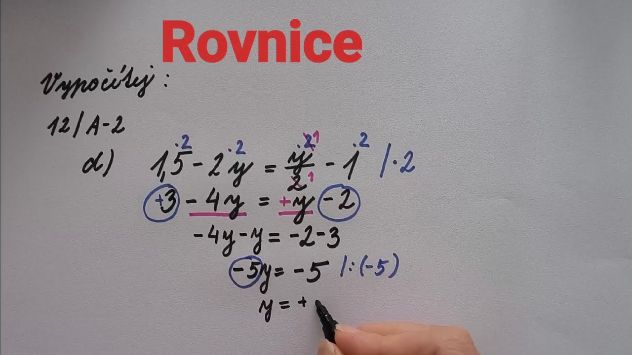 Rovnice se zlomky