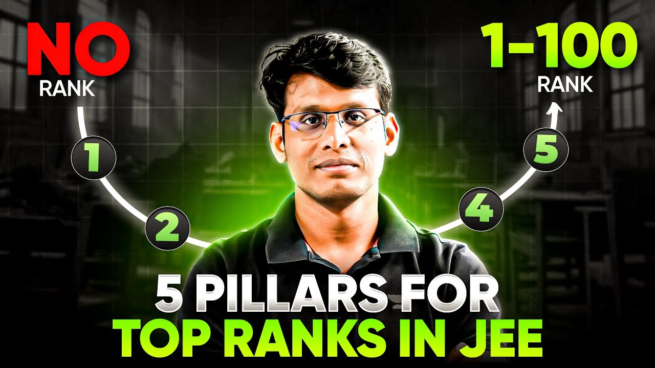 5 Pillars for Top Ranks in JEE | JEE 2027 | JEE 2028 | JEE 2029 | Prashant Jain #jee #jee2027