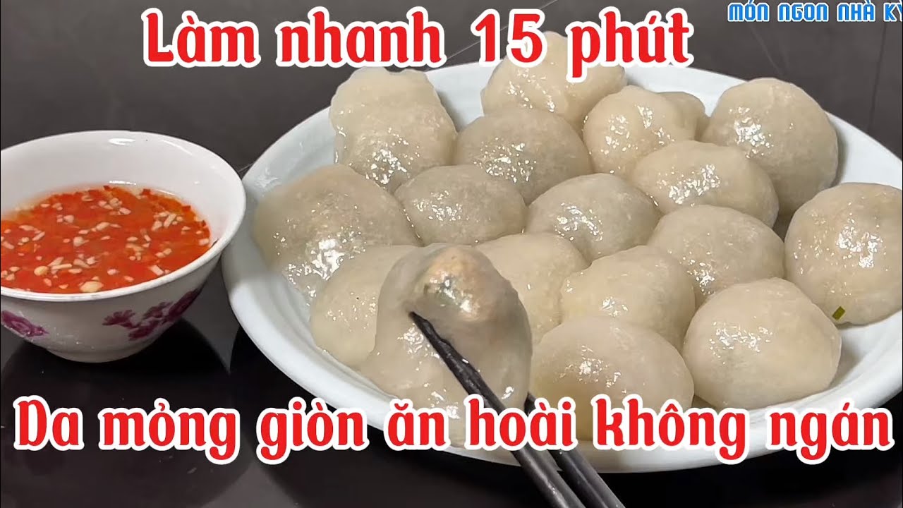 Bánh nhân thịt không cần hấp da vẫn trong giòn ngon đậm đà