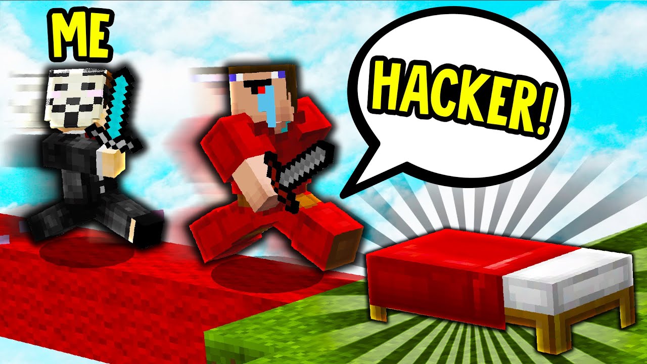 I disguised as a HACKER and they believed I was HACKING! (Minecraft Bedwars)