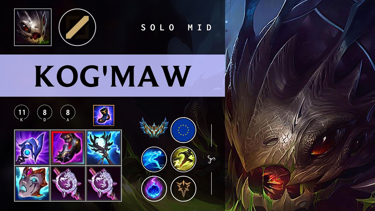 Kog'Maw Mid vs Anivia - EUW Challenger Patch 26.03