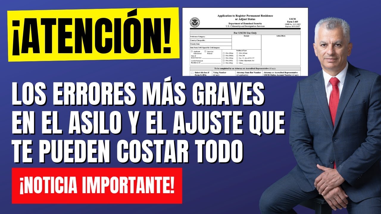 LOS ERRORES MÁS GRAVES EN EL ASILO Y EL AJUSTE QUE TE PUEDEN COSTAR TODO