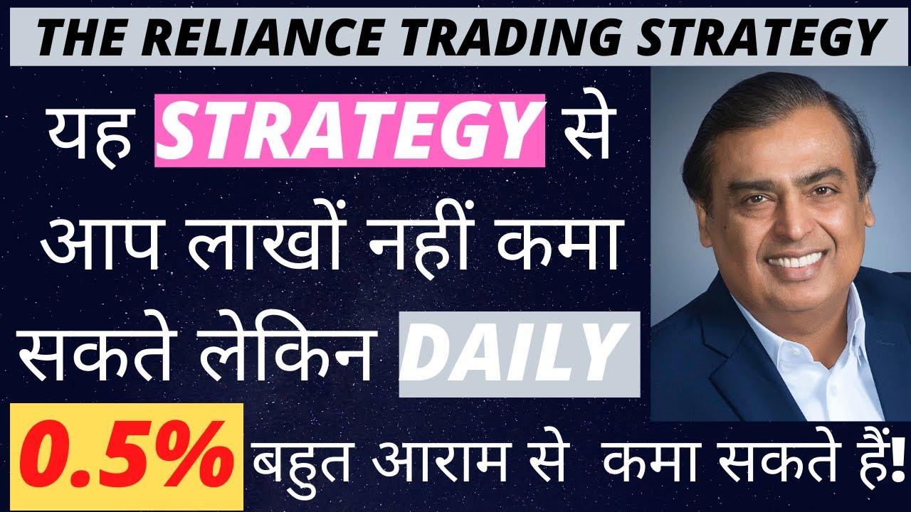 Intraday Trading Strategy | Day Trading | Earn Money In Stock Market | Reliance trading strategy