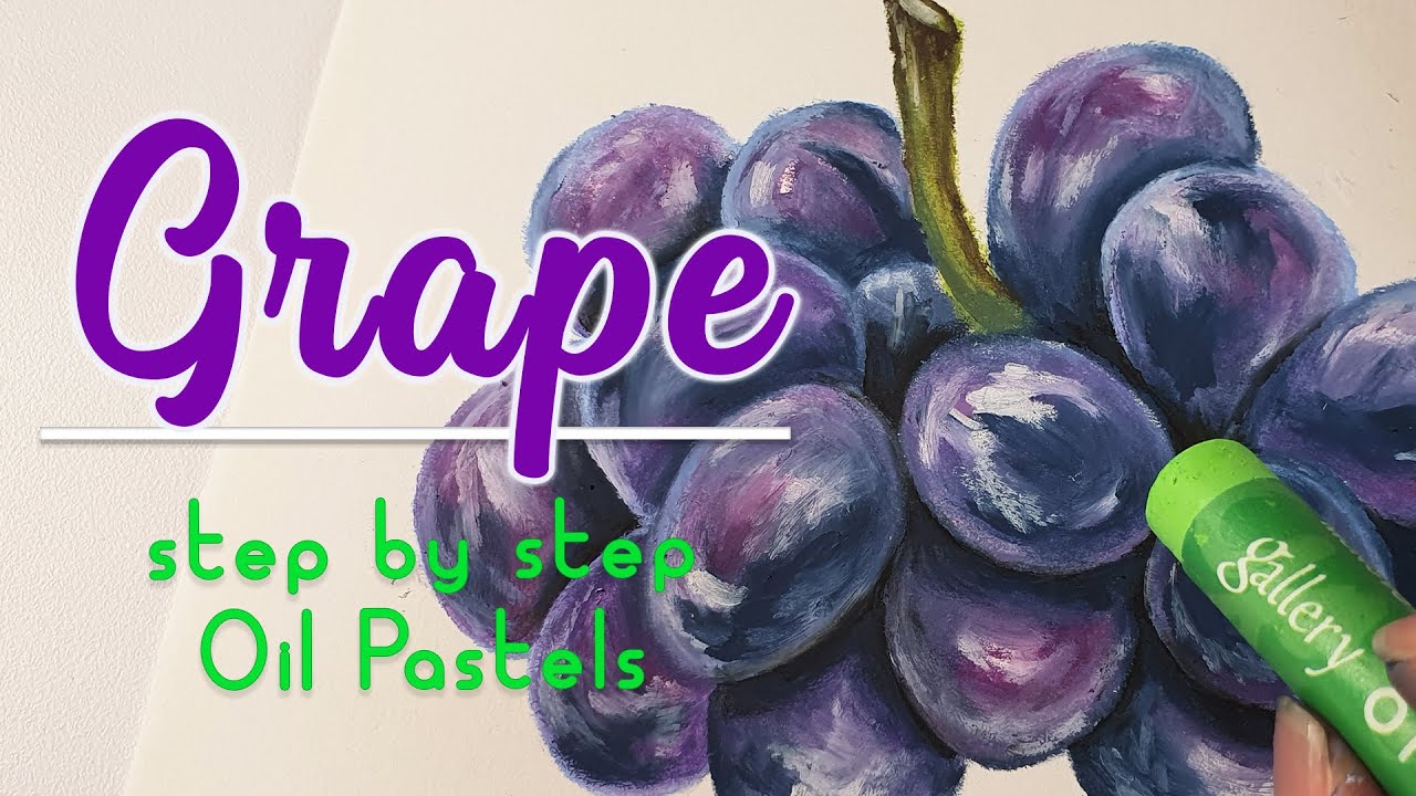 오일파스텔로 🍇포도그리기/Drawing Grape with oil pastels