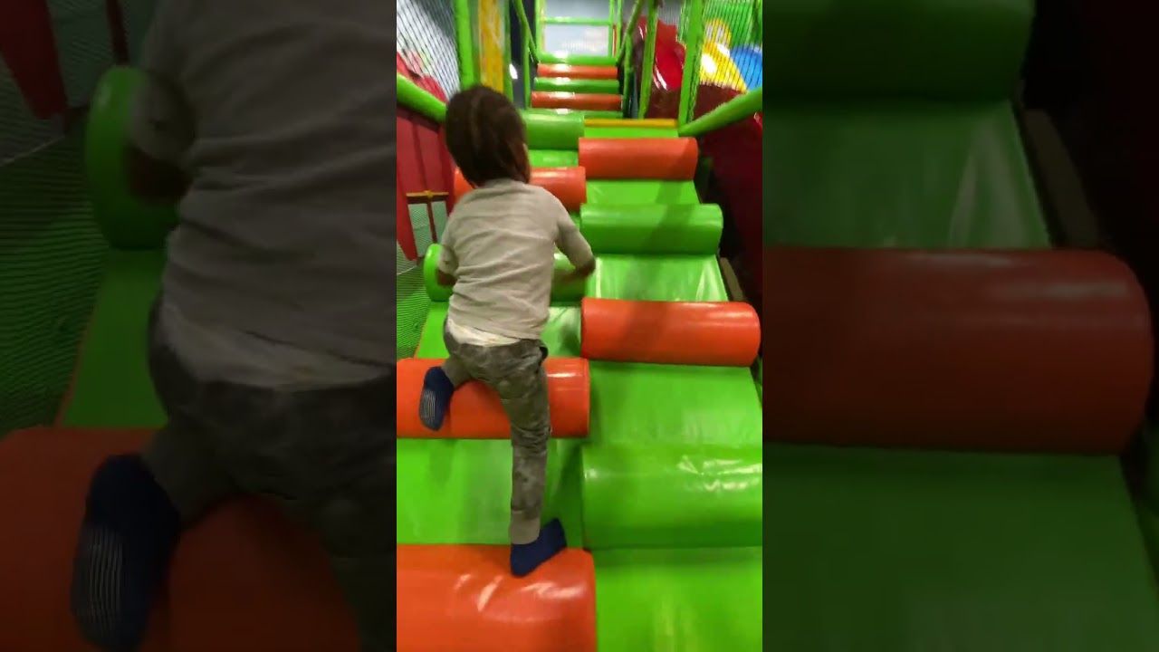 Fun Climbing at Indoor Playground #thingstodowithkids #fun #slides #indoorplayground #autistic