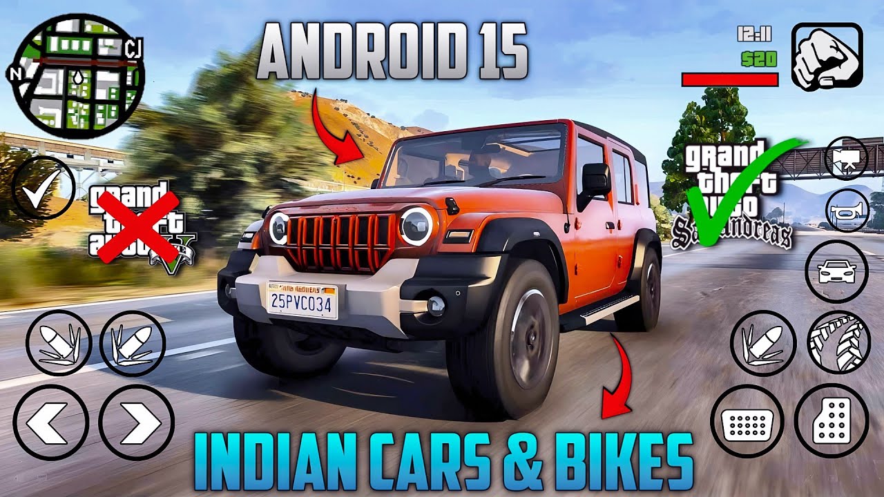 Indian Cars and Bikes Modpack - Gta sa Android | Support Android 15