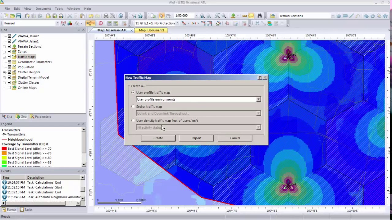 Tutorial 4G LTE RF Planning Monte Carlo Capacity Simulation revyluhurp