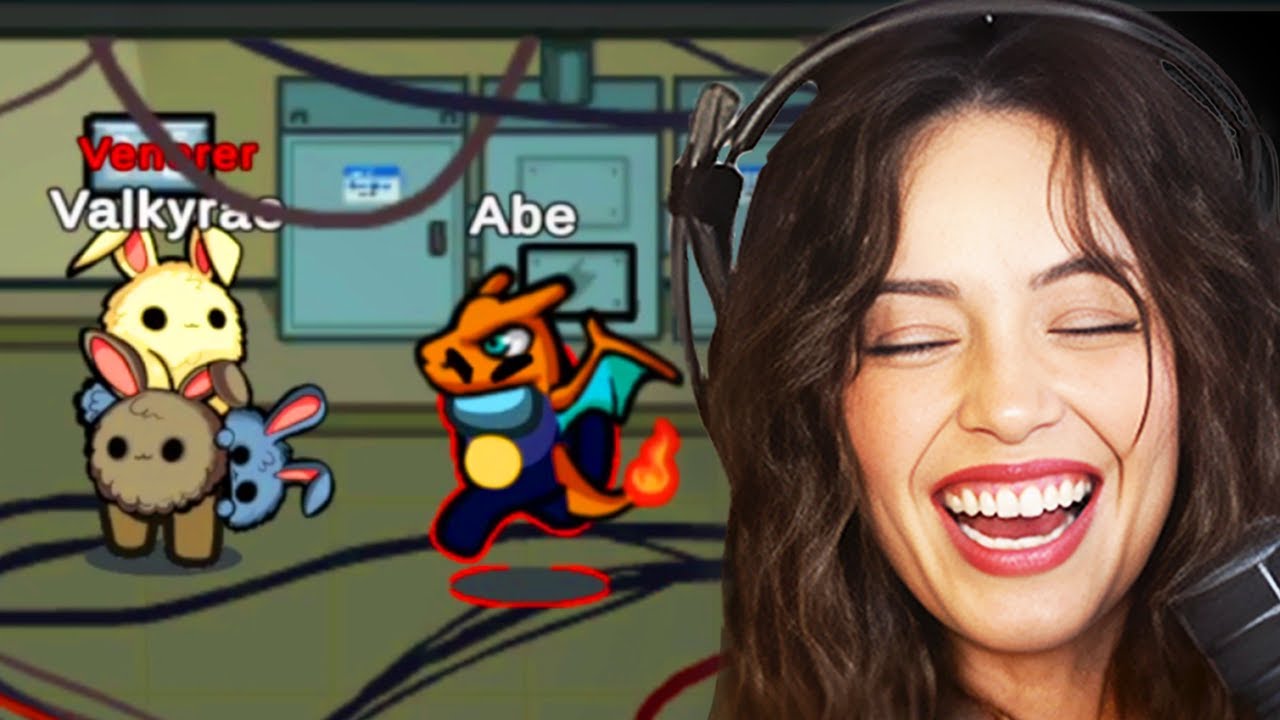 Valkyrae Plays MODDED AMONG US w/ QTCinderella, Ellum, Pokimane, Abe, Yugi, Arky, QuarterJade, Sunny