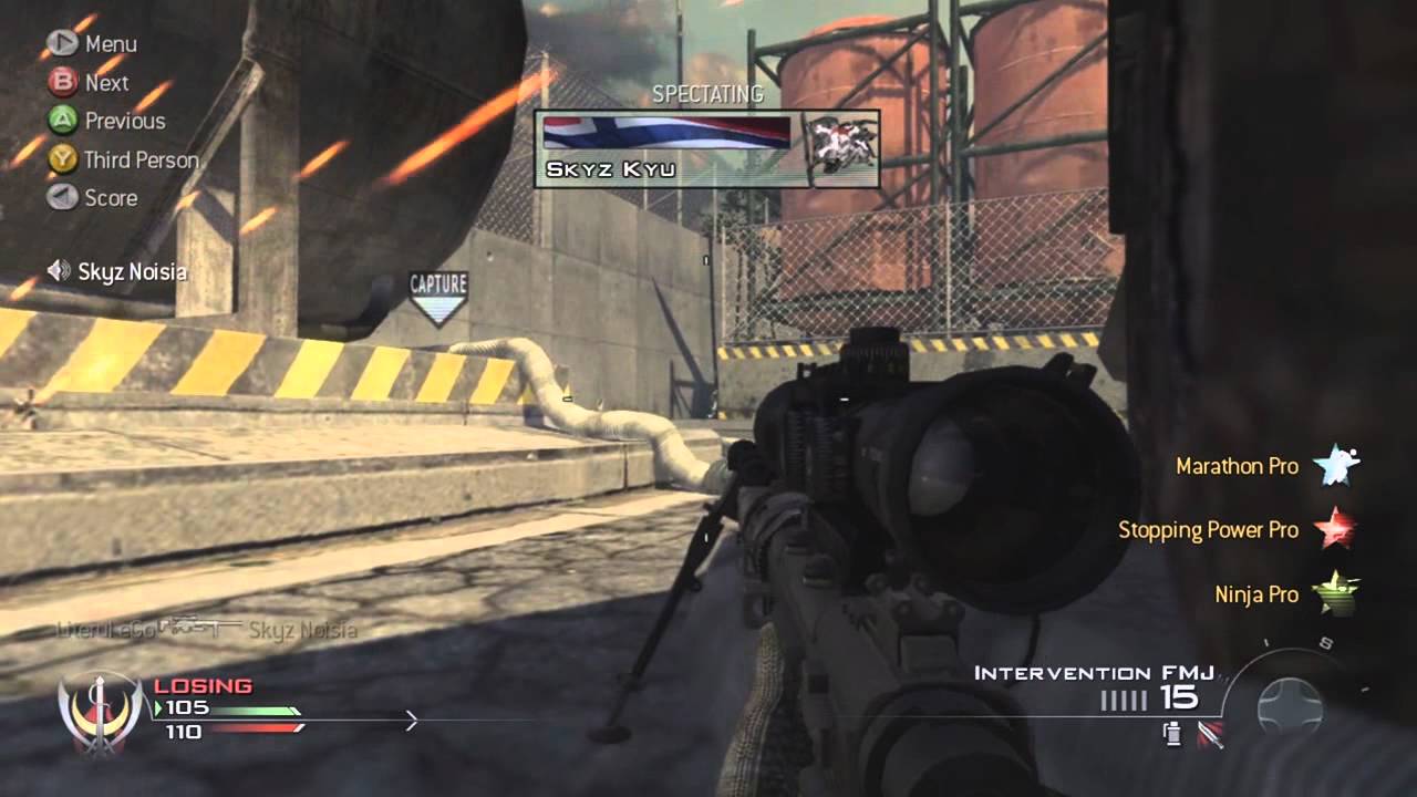 MW2 | Skyz vs ZinK [#2] HQ Scrapyard | Call-outs
