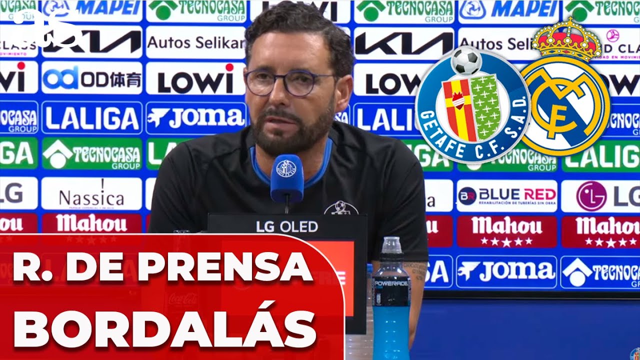 JOSÉ BORDALÁS, rueda de prensa completa previa al GETAFE - REAL MADRID | LALIGA