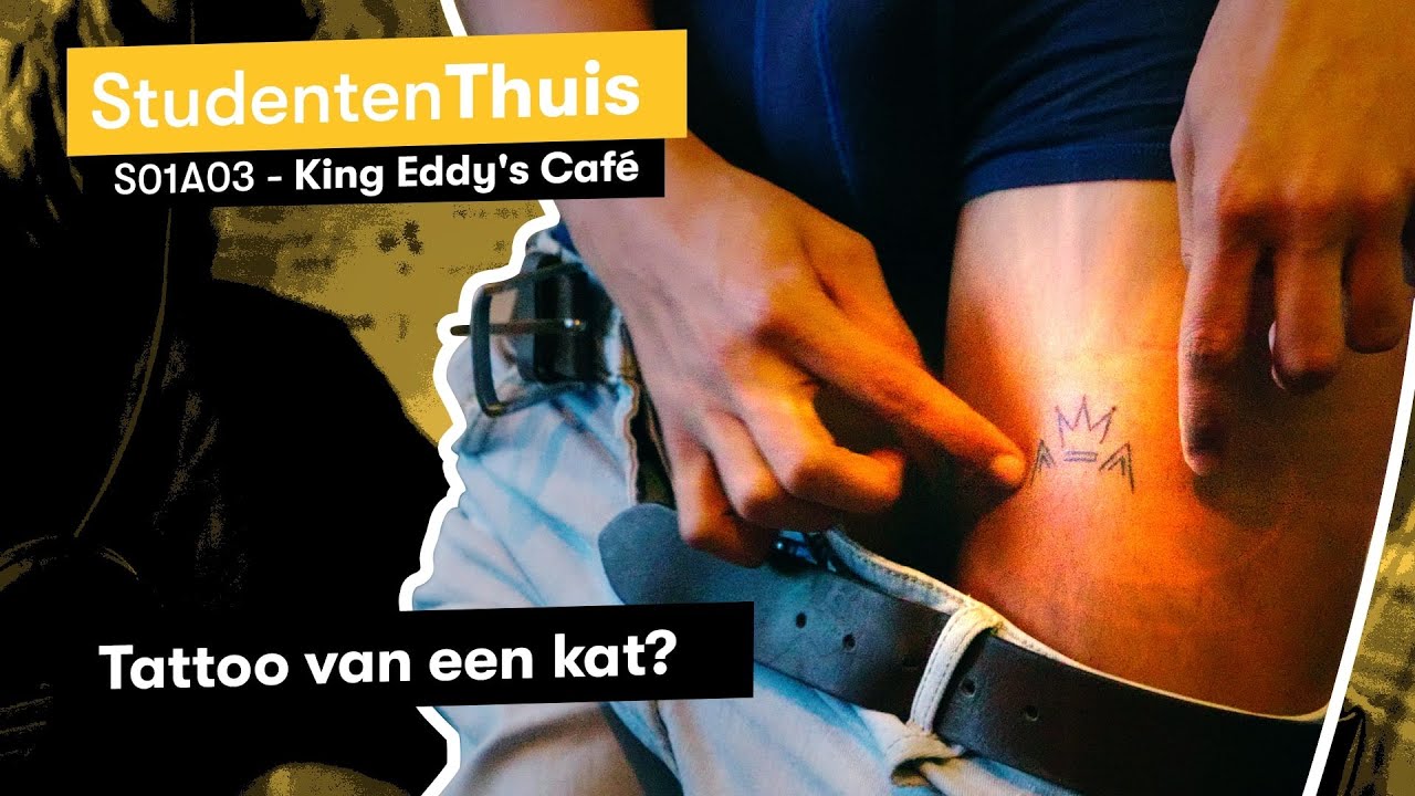 STUDENT zet TATTOO van KAT op BEEN // StudentenThuis