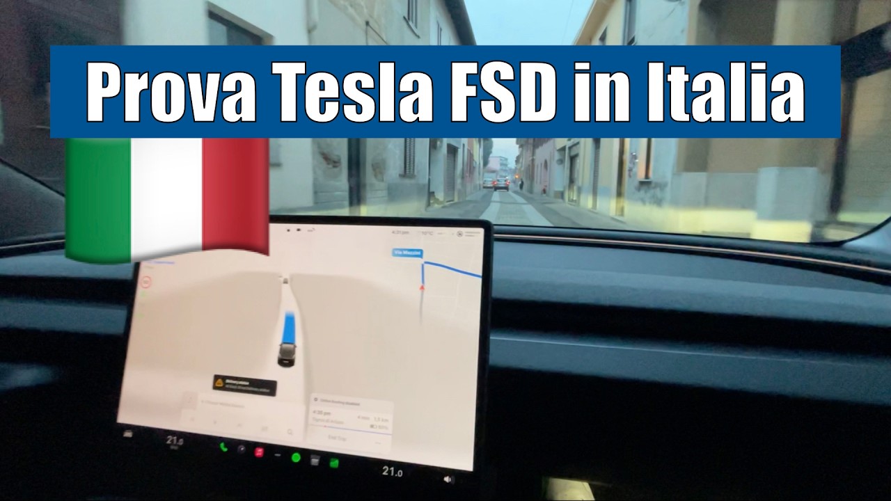 Proviamo Tesla FSD in Italia 🇮🇹 APPROVATELO SUBITO!